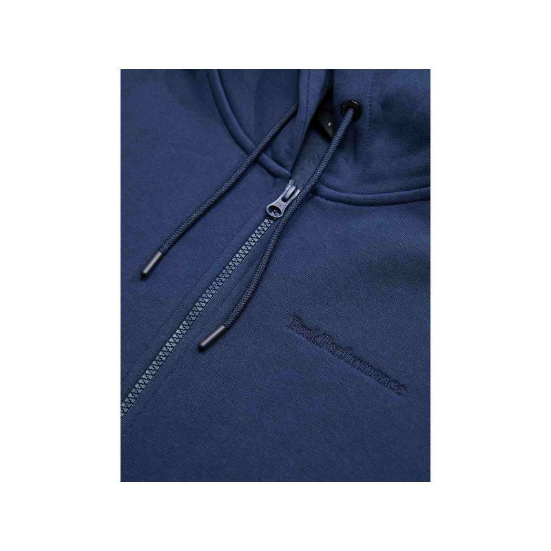 Peak Performance W Original Small Logo Zip Sweatshirt Blue
