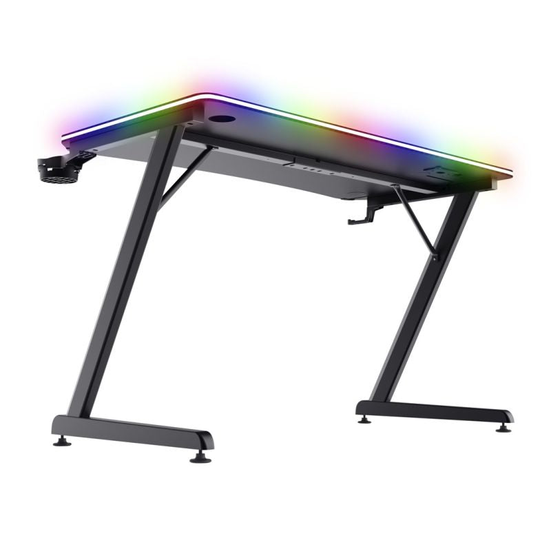 TRUST GXT 710 LUMINUS PRO RGB Gaming Desk Gaming PC/Stoliki i biurka Your Sports Performance