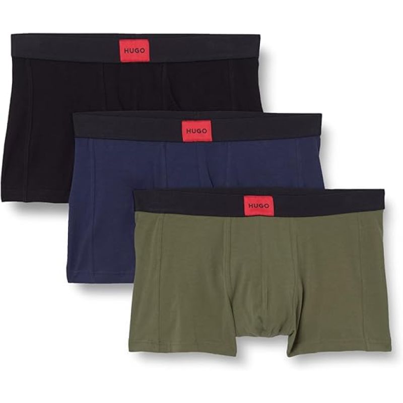 Hugo Trunk 3 Pack Men's Boxer Briefs Cotton Slim Fit Underwear Hugo