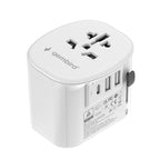 GEMBIRD UNIVERSAL GROUNDED TRAVEL ADAPTER 15W, WHITE Kable i adaptery/Adaptery, przejściówki Your Sports Performance