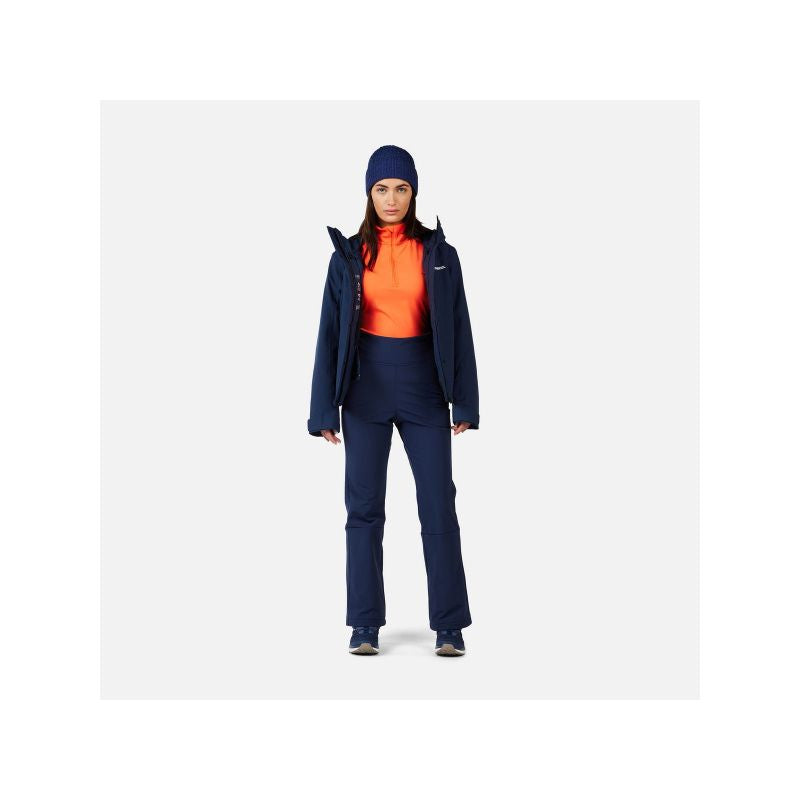 ROSSIGNOL W Ski Softshell Pant Women's Ski Pants Navy Blue
