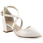 Women's pearl cream Sergio Leone SK-830 heeled sandals Footwear Your Sports Performance