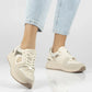 Women's leather shoes, sneakers, beige, Filippo DP7769 Filippo