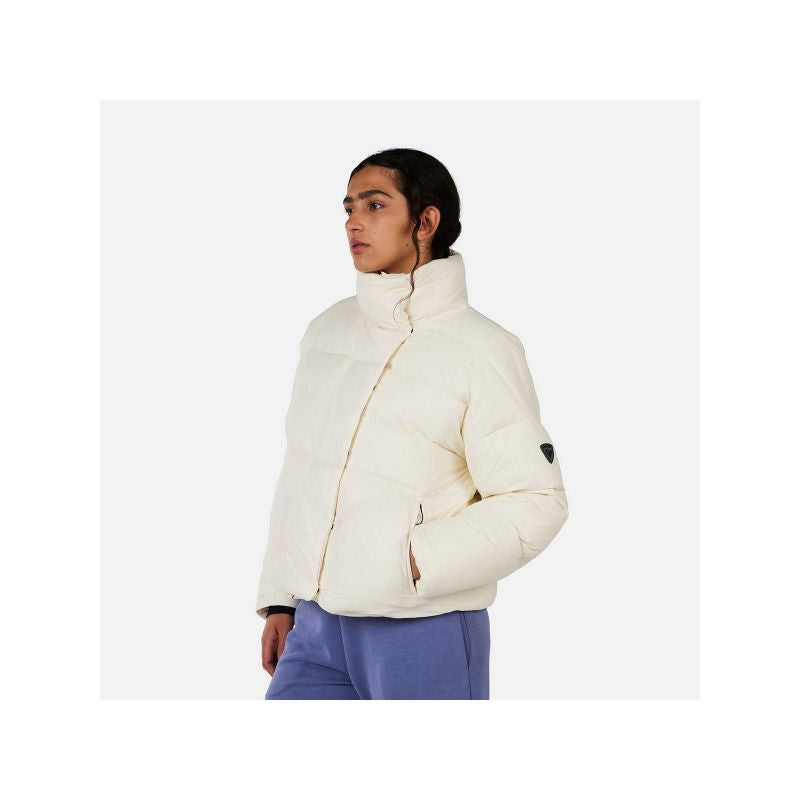 ROSSIGNOL W ARETU CROPPED DOWN JKT women's ski jacket white