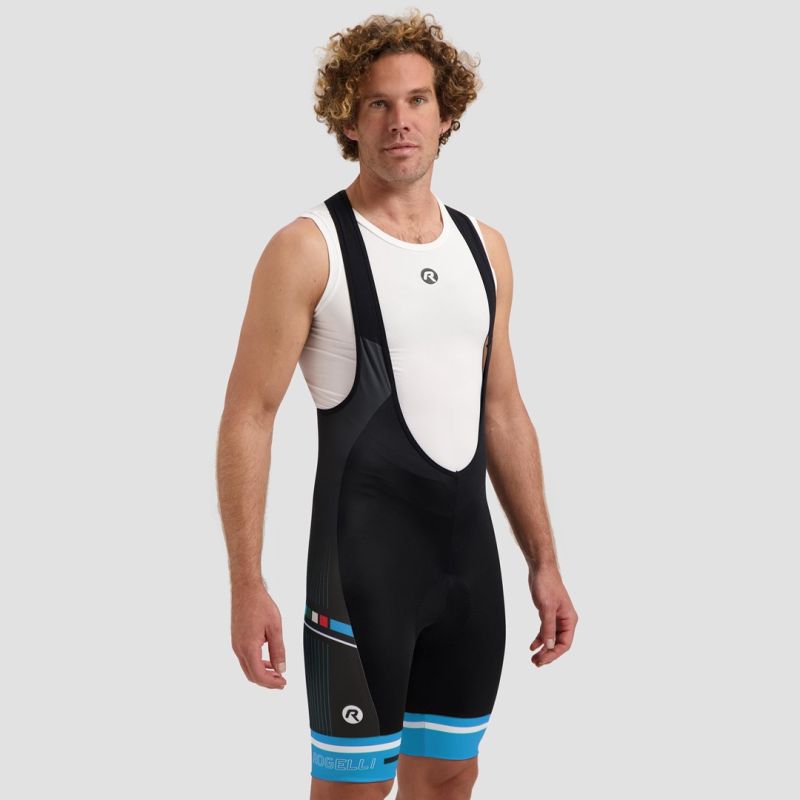 Rogelli GARA MOSTRO II shorts black-blue 3XL Rogelli/Rower/Men/Spodenki Your Sports Performance