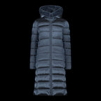CMP women's winter jacket with hood, long insulated coat, navy blue (34K0046F/L635) In preparation Your Sports Performance