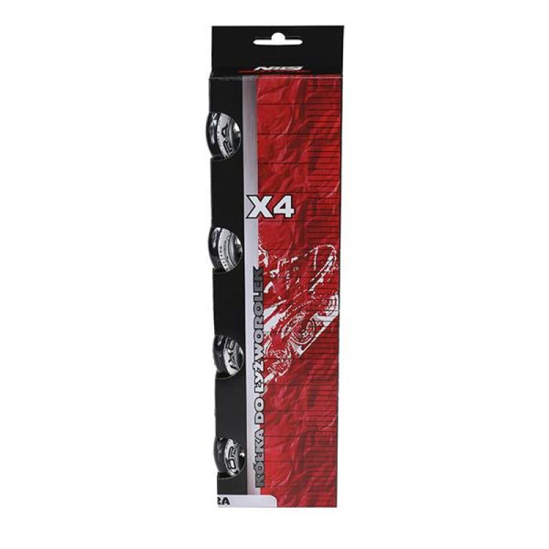 PU 70x24 82A BLACK WHEELS (4 pcs.) NILS EXTREME In preparation Your Sports Performance