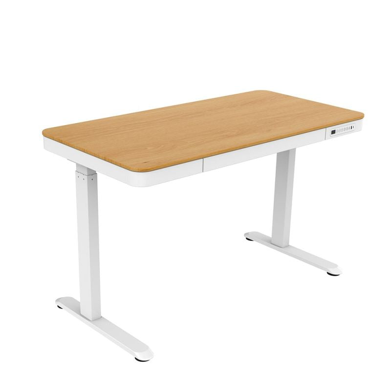 Tuckano Electric Height Adjustable Desk ET119W-C White/Oak. Desk top dimensions 120 x 60cm. Biurka/Biurka nowoczesne Your Sports Performance