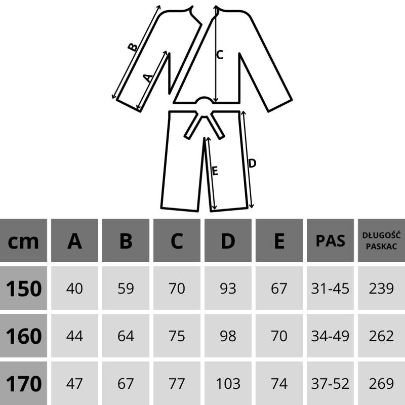 KIMONO ENERO PROFESSIONAL KARATE 150CM 8OZ Clothing Your Sports Performance