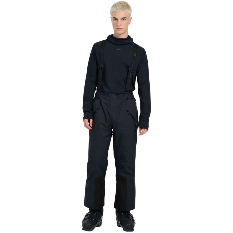 Men's thermal sweatshirt 4F M100 deep black 4FWAW25UBRUM100 20S In preparation Your Sports Performance