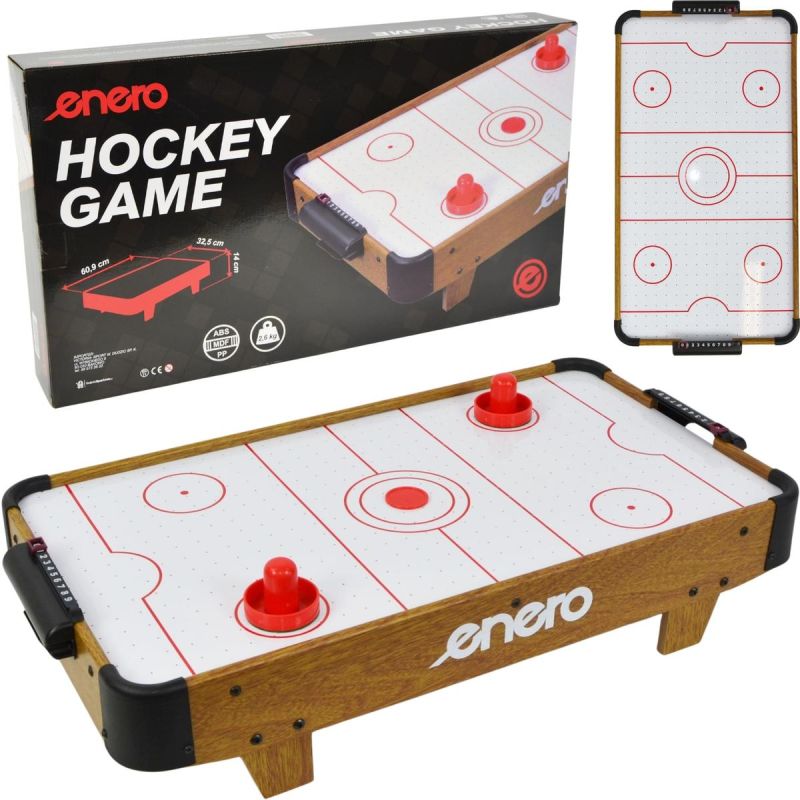 TABLE GAME AIR HOCKEY 60x32.5x14CM WOODEN ENERO Accessories Your Sports Performance