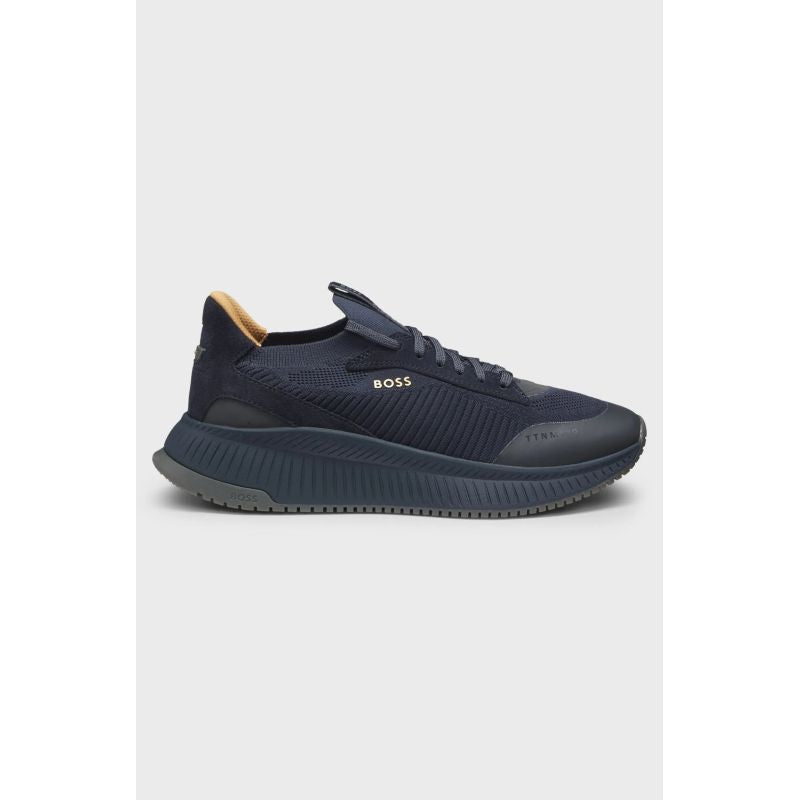 Men's shoes BOSS SNEAKER TTNM EVO_SLON_KNRSD OPEN BLUE (50523113-475) Boss