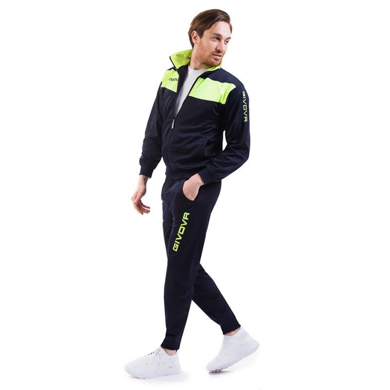 Tracksuit Givova Tuta Visa Fluo TR018F 0419 Clothing/Football/Mężczyźni/Joma Givova