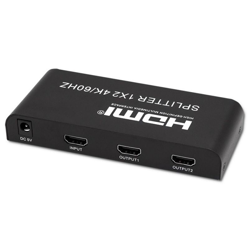 QOLTEC SPLITTER 2XHDMI 4KX2K | 6GB/S | 60HZ Kable i adaptery/Adaptery, przejściówki Your Sports Performance
