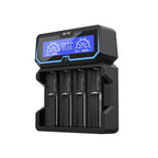 XTAR CHARGER FOR CYLINDRICAL LI-ION 18650 BATTERIES COMPATIBLE WITH PROTECTED CELLS 20700/21700 X4 Baterie, akumulatorki i ładowarki/Ładowarki akumulatorowe (bez akumulatorków) Your Sports Performance