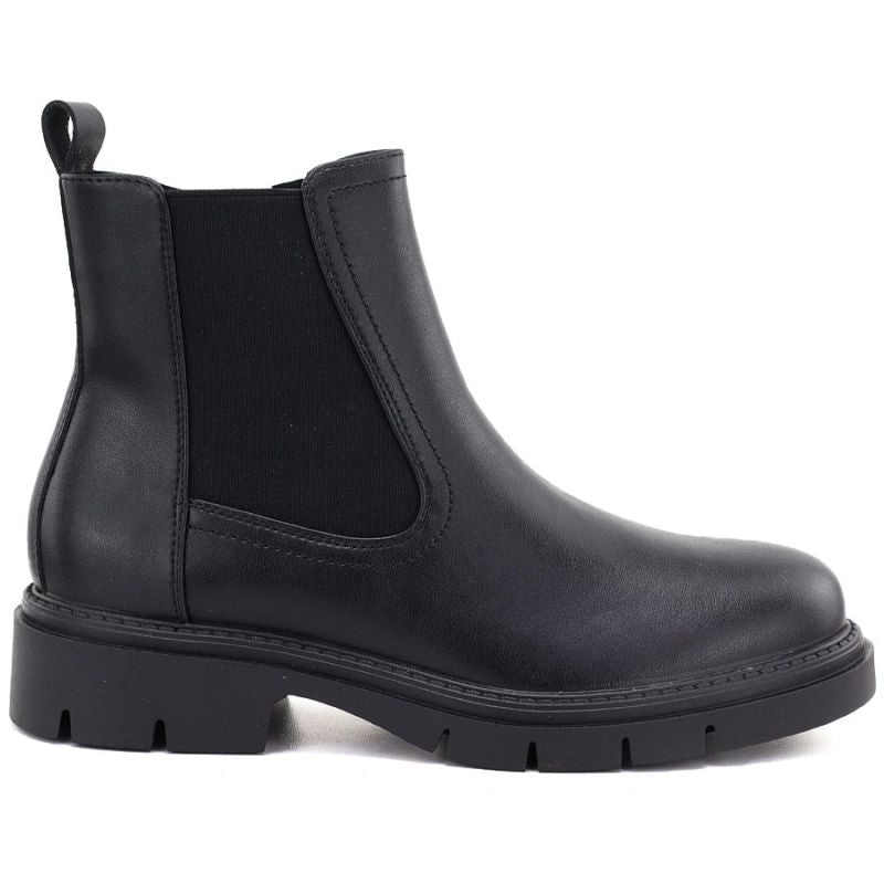 Women's leather ankle boots, black Sergio Leone BT-01-S