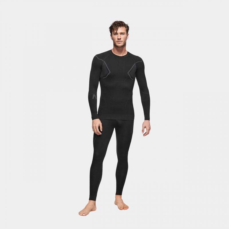 Alpinus Active Base Layer Set thermoactive underwear black and gray M GT43257 Clothing/Ski/Alpinus Your Sports Performance