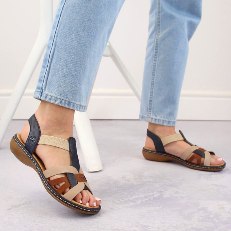 Comfortable Rieker W RKR662 multicolor sandals Footwear/Lifestyle/Rieker Your Sports Performance