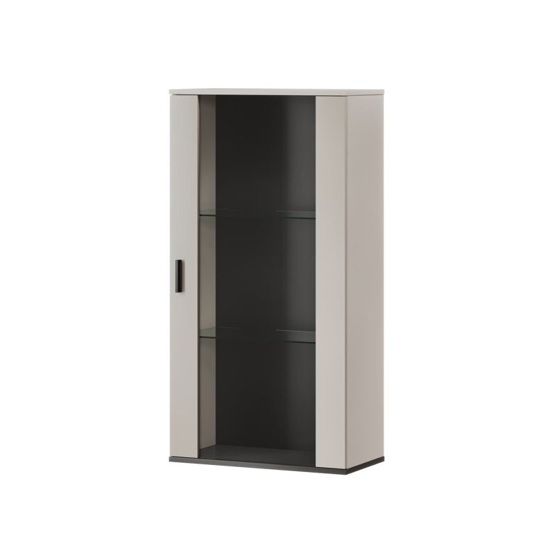 Hanging display cabinet S2 SOHO 60x29x112 cashmere+black Bufety i witryny/Bufety i witryny na drewnianej podstawie Your Sports Performance