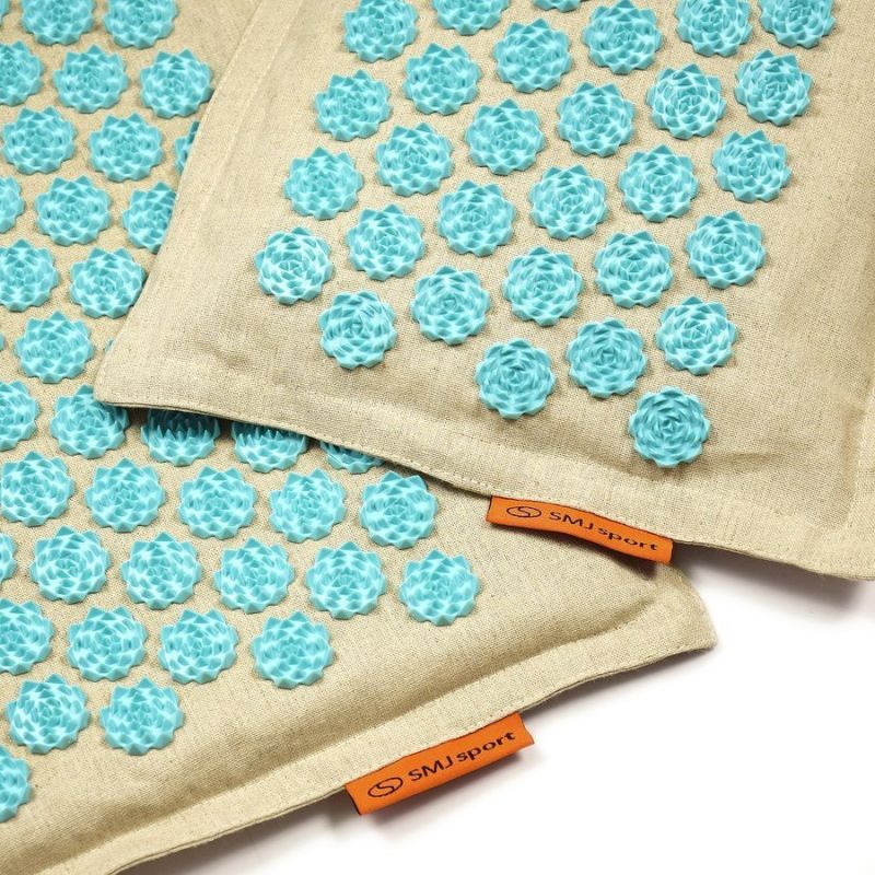Acupressure mat + pillow SMJ sport YG009 Premium Eco (flax coconut buckwheat) Accessories/Training equipment Your Sports Performance