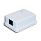 ALANTEC Surface-mounted socket STP cat.5e 1xRJ45 GN005 (white) Kable, gniazda i wtyki/Puszki wyposażone Your Sports Performance