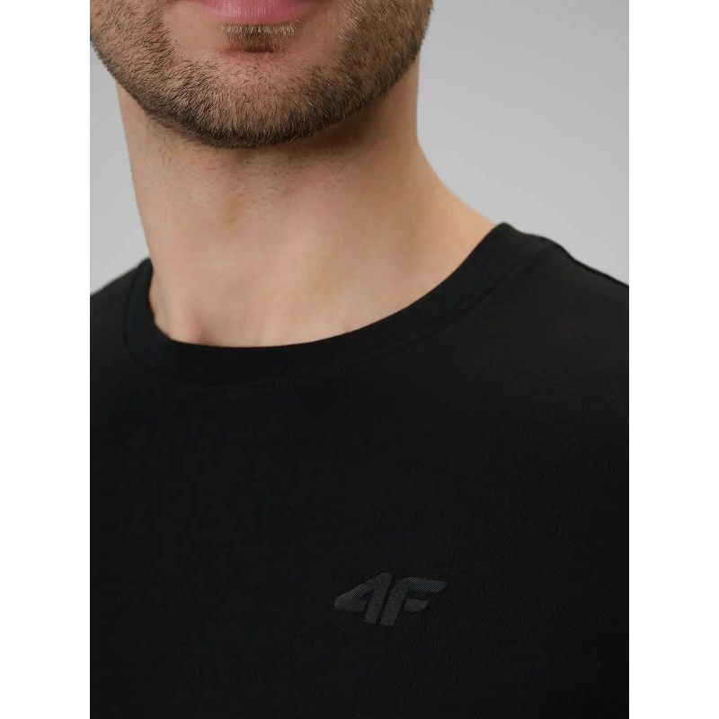 Men's plain cotton T-shirt 4F 4FWMM00TTSHM3340-20S