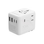 GEMBIRD UNIVERSAL TRAVEL ADAPTER 70W, WHITE Kable i adaptery/Adaptery, przejściówki Your Sports Performance