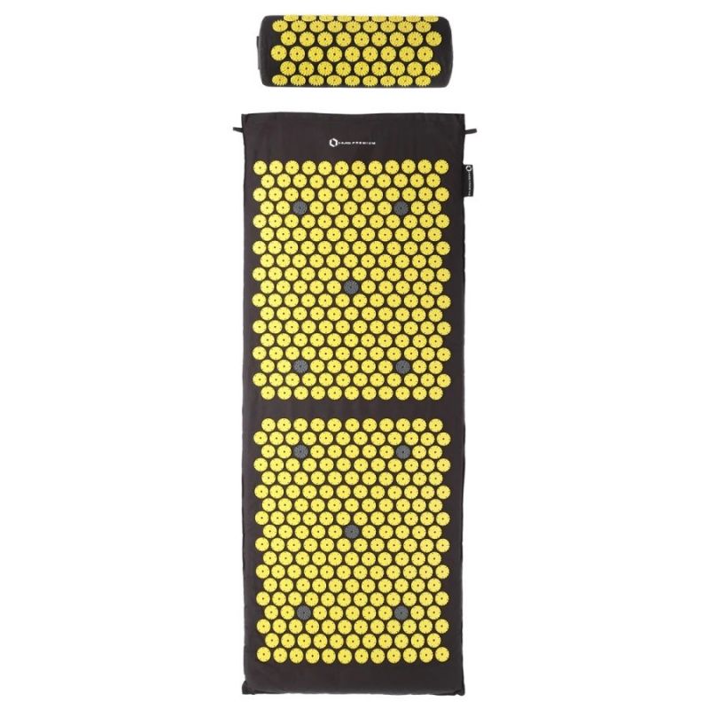 HMS AKM04 Premium Acupressure Mat, Black, Set with Pillow In preparation Your Sports Performance