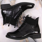 Lacquered boots Vinceza W JAN135 black Footwear/Outdoor/Vinceza Your Sports Performance