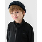 Regular fleece with stand-up collar for boys 4F Junior 4FJWMM00TFLEM245-20S *Kategoria tymczasowa Your Sports Performance
