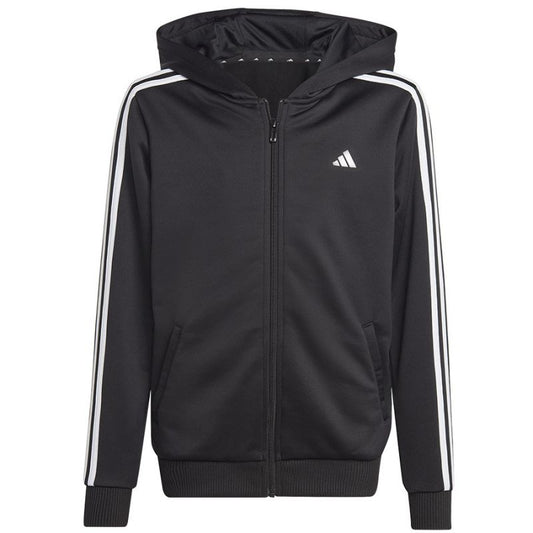 Sweatshirt adidas Tr-Es 3 Stripes Full-Zip Hoody Jr HY1102 Clothing/Training Adidas