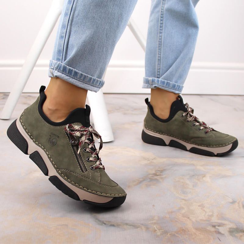 Comfortable Rieker W RKR610 green shoes Footwear/Lifestyle/Rieker Your Sports Performance