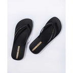 Ipanema women's flip-flops Bossa Soft V comfortable black fashionable Ipanema
