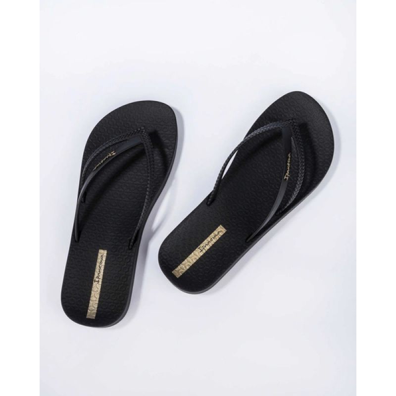 Ipanema women's flip-flops Bossa Soft V comfortable black fashionable Ipanema