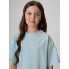 Girls' loose plain T-shirt 4F 4FJRSS26TTSHF3984-33S