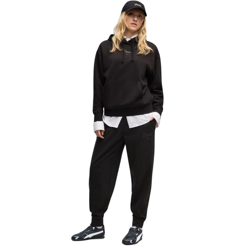 Women's Puma ESS Script Comfort Black Trousers 694067 01