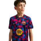 Nike FC Barcelona Kids' T-Shirt Burgundy and Blue II1752 621