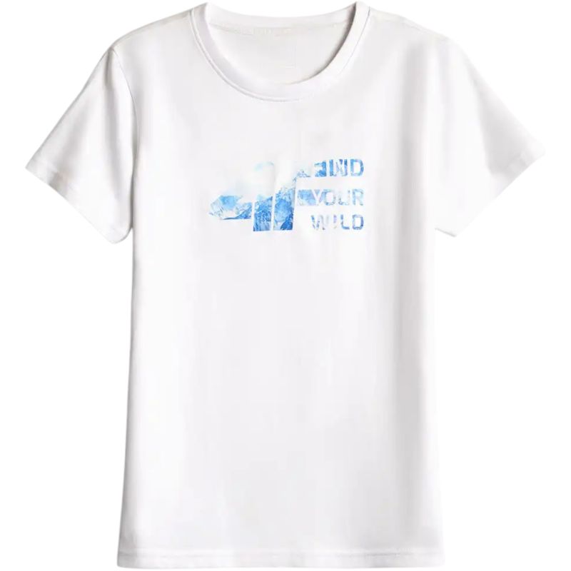 Women’s T-Shirt 4F F3496 White 4FWAW26TTSHF3496 10S