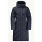 Jack Wolfskin MARIENPLATZ COAT W night blue Down Insulated women's winter jacket navy blue (1206971_1010) In preparation Your Sports Performance