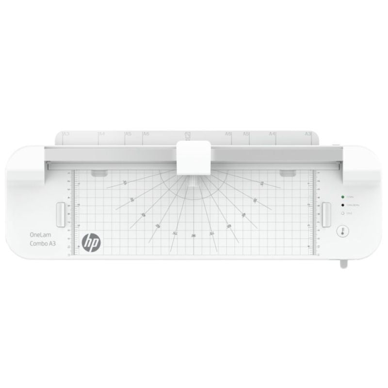 HP ONELAM COMBO A3 Laminator, cold/hot, integrated trimmer, corner rounder, speed 40cm/min + 15 pouches: 3xA4, 4xA5, 4xA6, 4xB-CARD, white Urządzenia biurowe/Laminatory Your Sports Performance