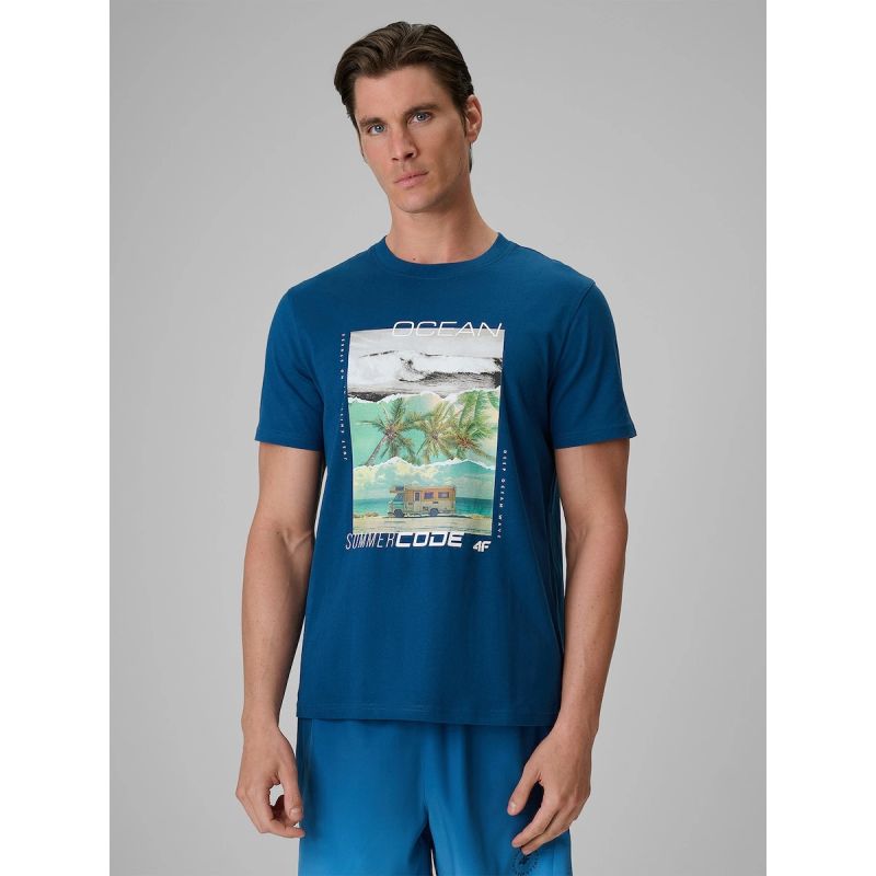 Men's regular printed T-shirt 4F 4FRSS26TTSHM4304-46S 4f