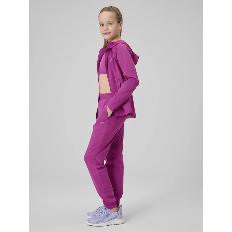 Girls' sports joggers 4F 4FJRSS26TFTRF1458-53S