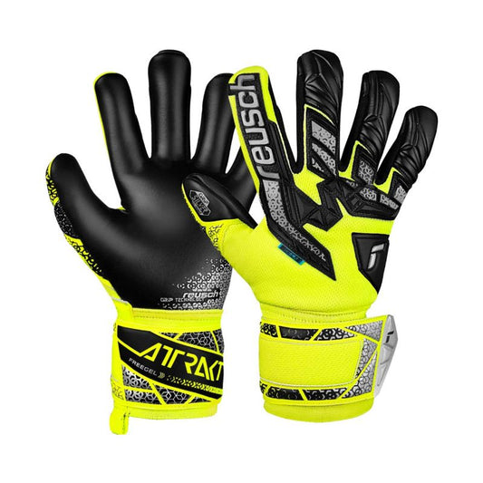 Reusch Attrakt Freegel Silver Jr 5572235 2025 Goalkeeper Gloves Accessories/Gloves Your Sports Performance