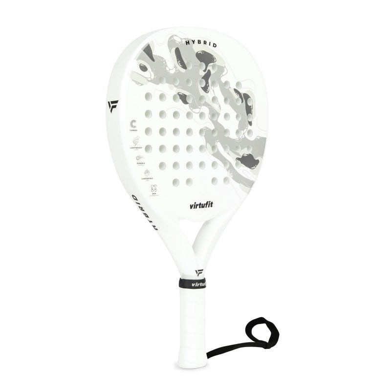 VIRTUFIT HYBRID PADEL RACKET - WHITE-GRAY In preparation Your Sports Performance