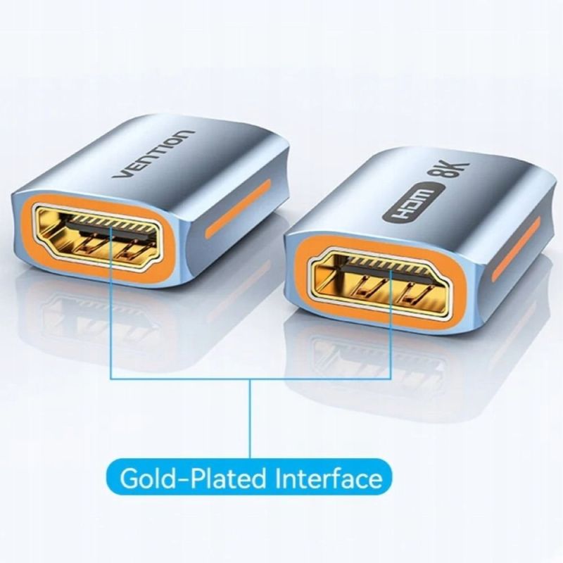 HDMI-HDMI Vention 8K@60Hz Aluminum Connector Kable i adaptery/Adaptery, przejściówki Your Sports Performance