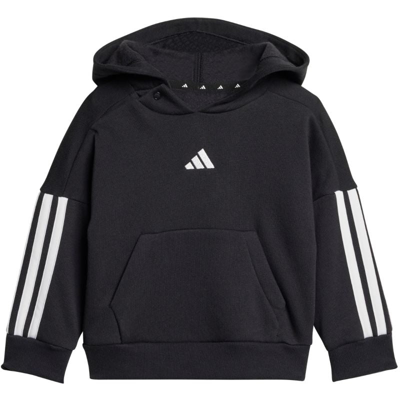 adidas Essentials Joggers 3 Stripes Fleece Hoodie Tracksuit for Kids Black JD6484 Clothing Your Sports Performance