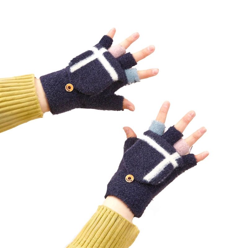 Women's/children's winter phone gloves - black Hurtel
