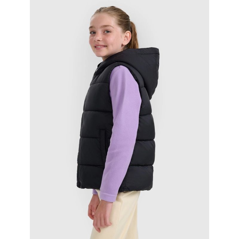 Children's down vest with synthetic filling 4F 4FJRAW25TVJAU331-20S *Kategoria tymczasowa Your Sports Performance