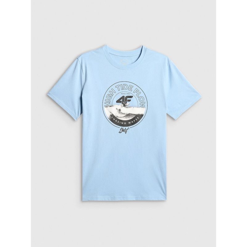 Men's regular printed T-shirt 4F 4FRSS26TTSHM4298-34S