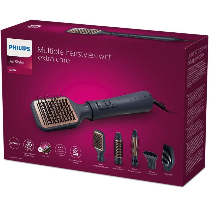 Philips 5000 series BHA530 Hair Styling Set Warm Black 1000W 2m AGD - Produkty/Lokówki do włosów Your Sports Performance